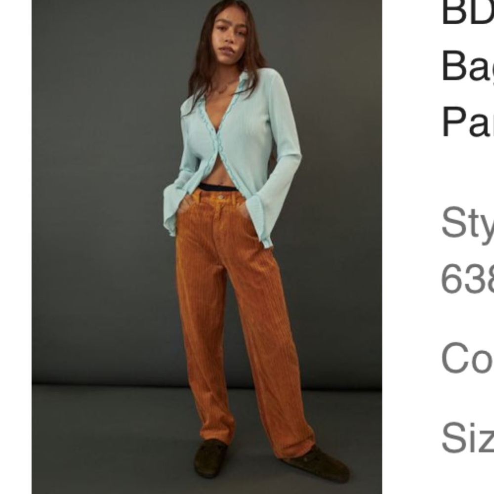 Urban Outfitters BDG waisted baggy corduroy pants
